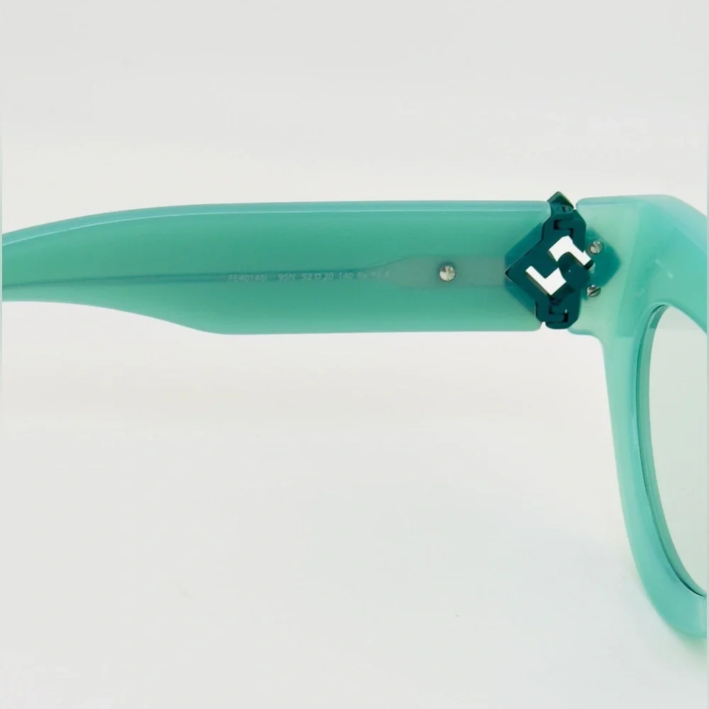 FENDI FF Diamonds Cat-eye women’s sunglasses FE401461 Light Green Frame